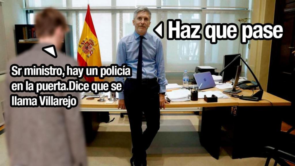 Uno de los montajes de Guerrilla 2.0 contra las 'cloacas del Estado' y el ministro Grande-Marlaska.