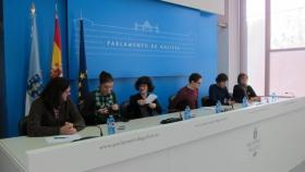 Reunión de Fronte Antitaurina, un grupo de trabajo en el Parlamento Gallego compuesto por diputados de varias formaciones.
