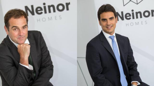 Borja García-Egotxeaga CEO de Neinor y Jordi Argemí, CEO adjunto de la promotora.