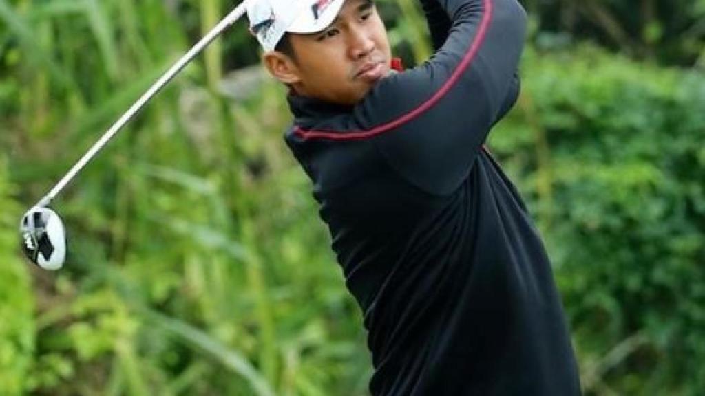 El golfista malayo Arie Irawan . Foto: Twitter: (@arieirawan54)