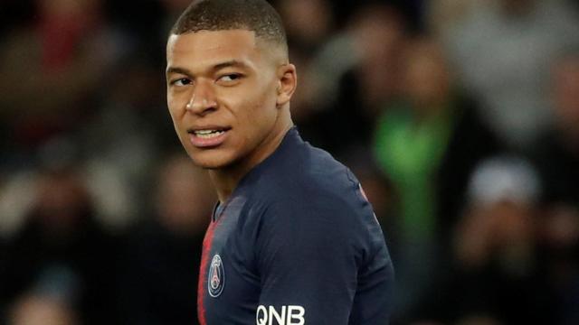 Mbappé, en un partido del PSG