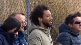 Marcelo celebra el gol de su hijo Enzo