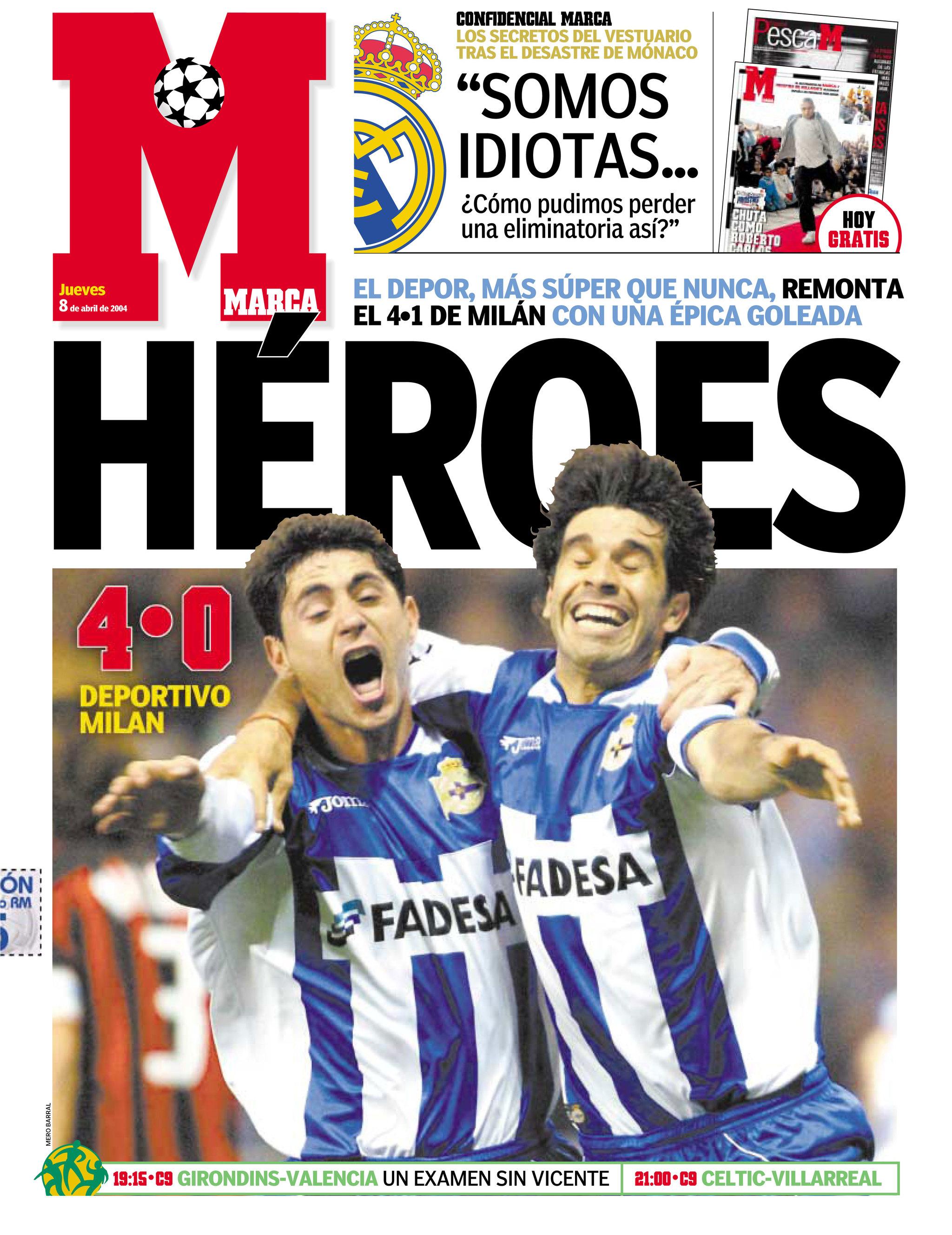 La portada del diario Marca del día siguiente al partido. (Fuente: Marca)