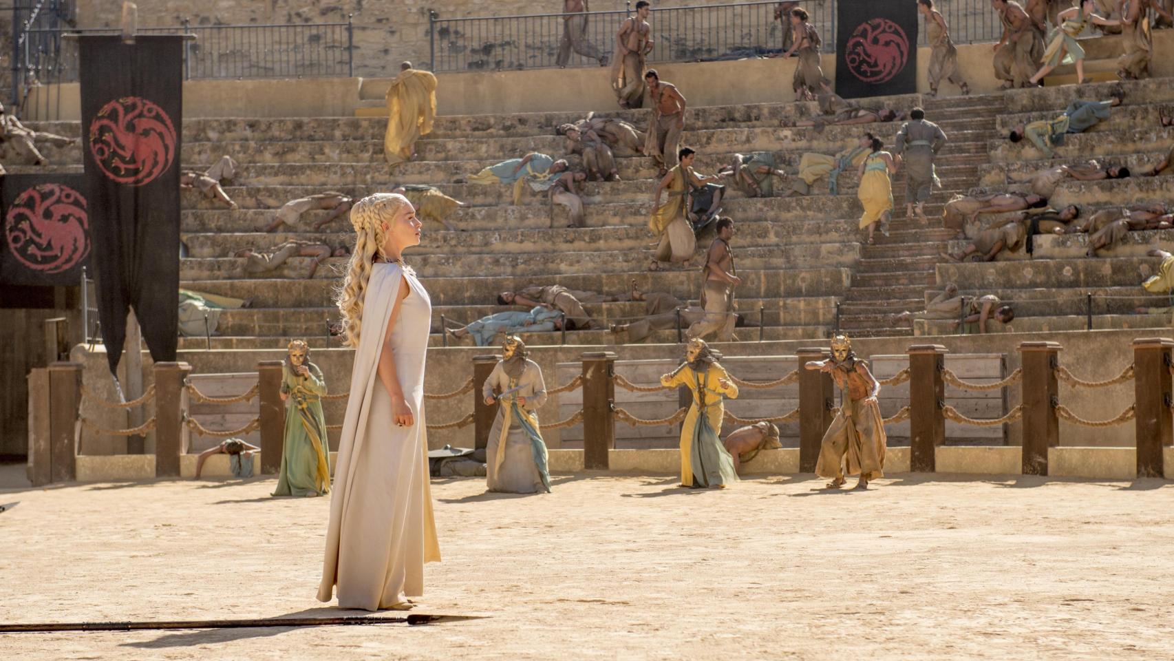 Daenerys en la Plaza de Toros de Osuna.