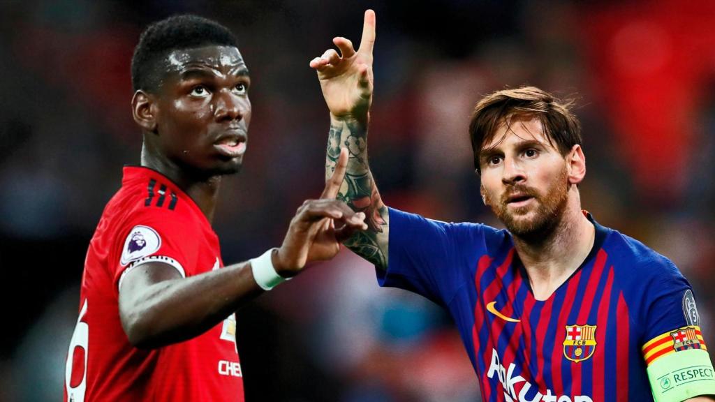 Paul Pogba y Leo Messi