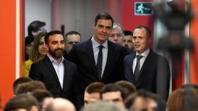 Pedro Sánchez, en un acto este martes en el Instituto Nacional de Ciberseguridad.