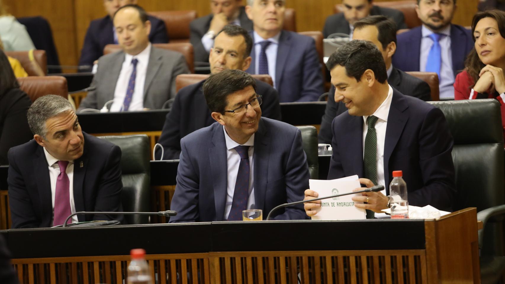 Sesión plenaria en el Parlamento de Andalucía.