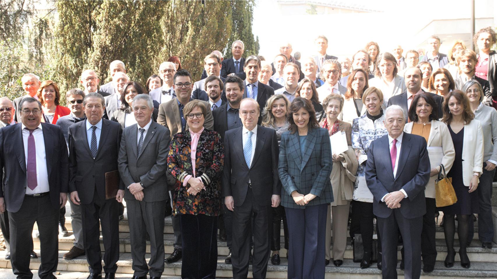 Ganadores de una edición anterior, antes de la pandemia, de las Ayudas a la Investigación en Ciencias de la Vida y de la Materia de la Fund. Ramón Areces.