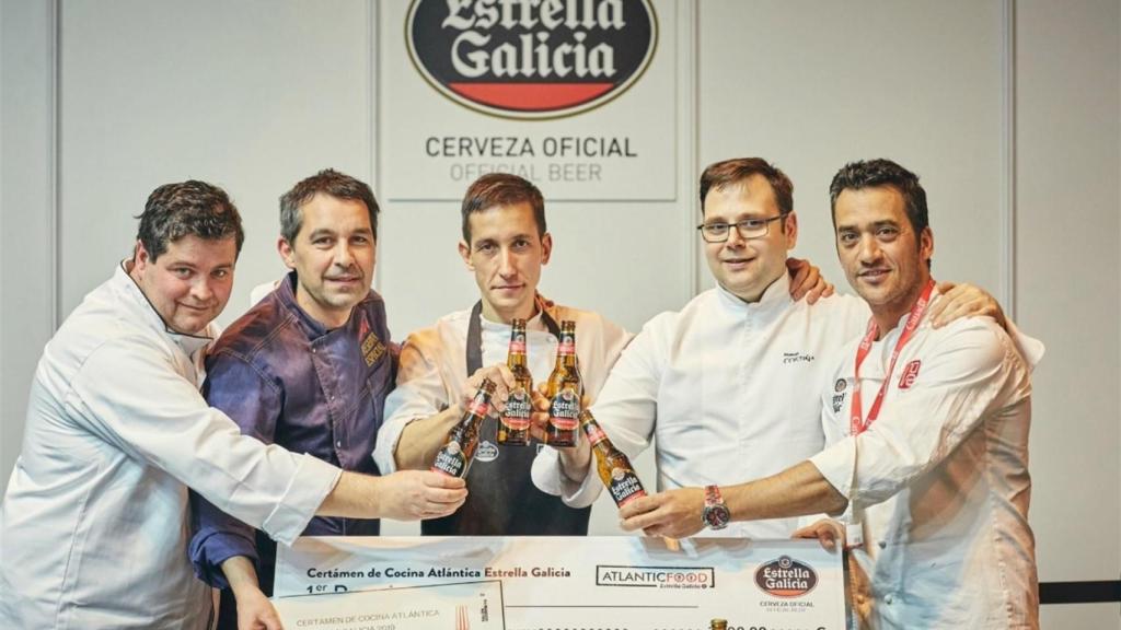 Diego Bello del Hotel Attica 21, ganador del primer Certamen Estrella Galicia de Cocina Atlántica