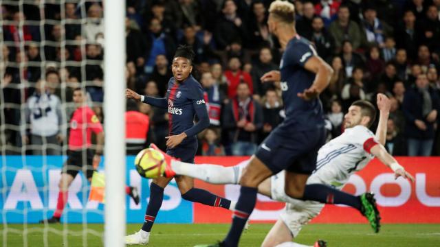 Choupo-Moting, momentos antes de evitar el gol