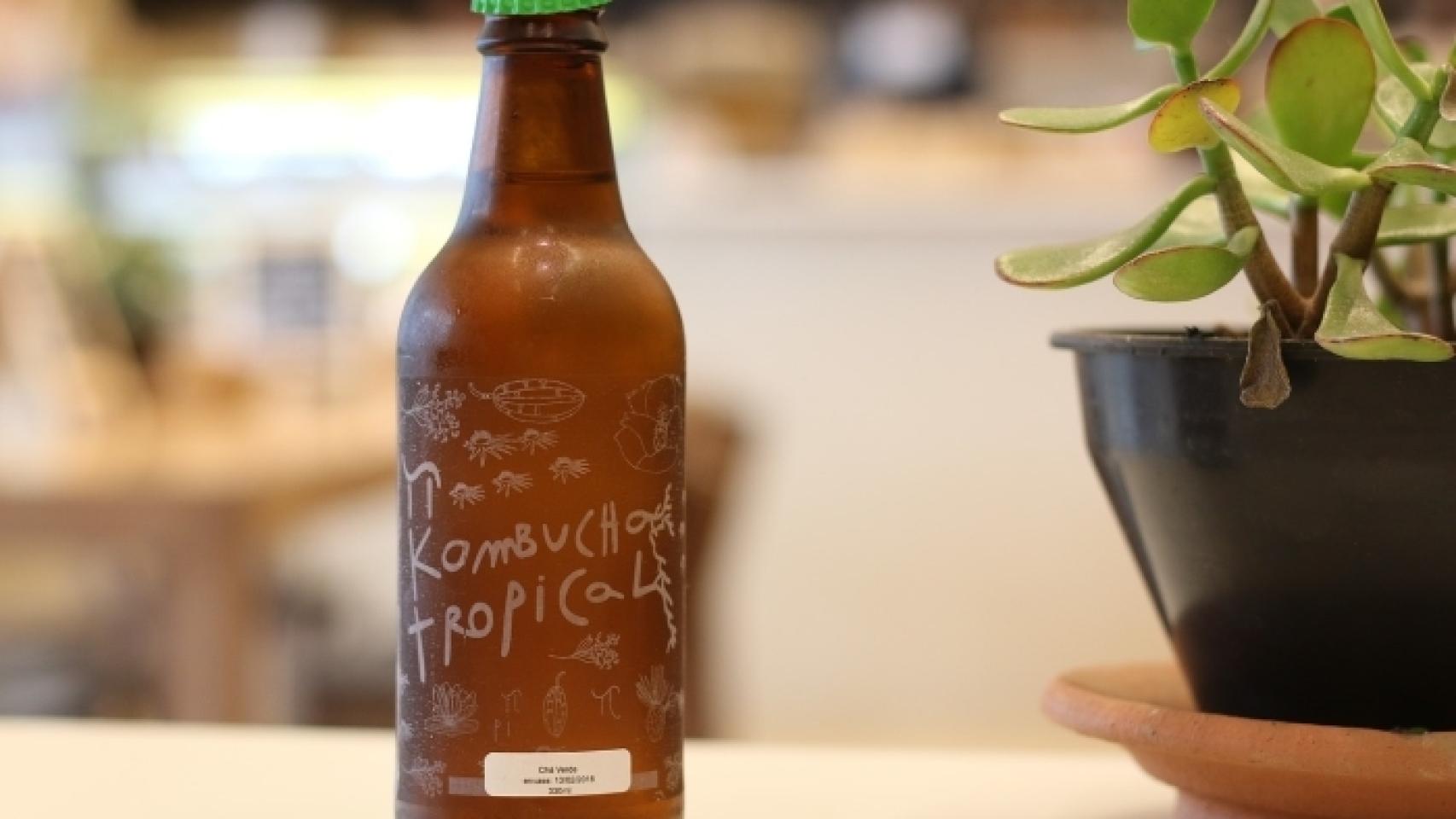 Botella de kombucha