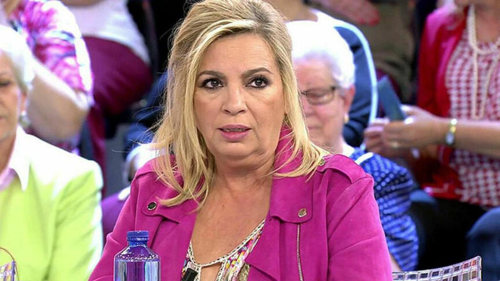 Carmen Borrego en el plató de 'Sálvame Diario'.