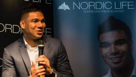 Casemiro, en un acto publicitario. Foto: Best of you