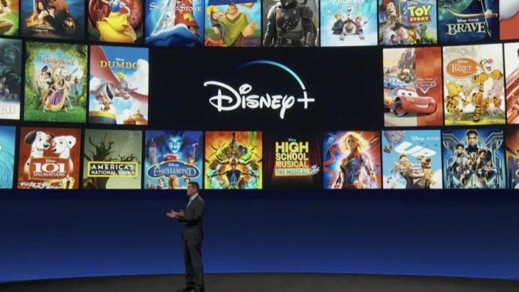 Presentación de Disney+.