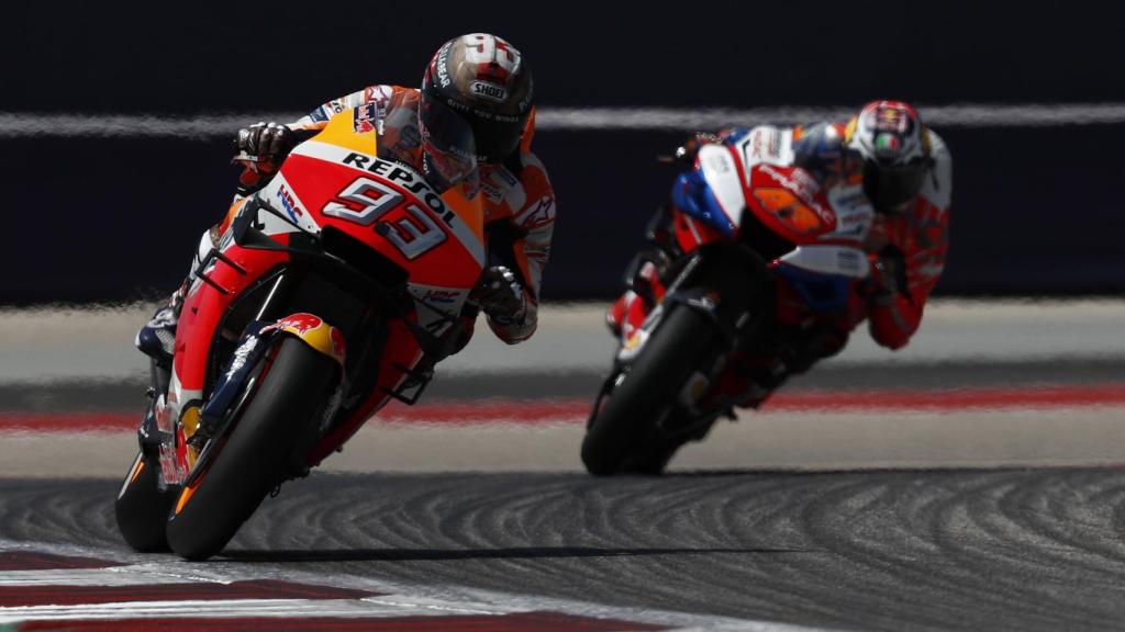 Márquez, durante el Gran Premio de Las Américas