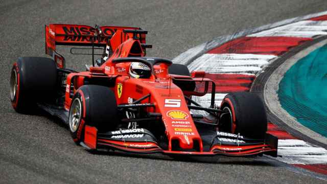 Vettel, en su Ferrari durante el Gran Premio de China de la Fórmula 1