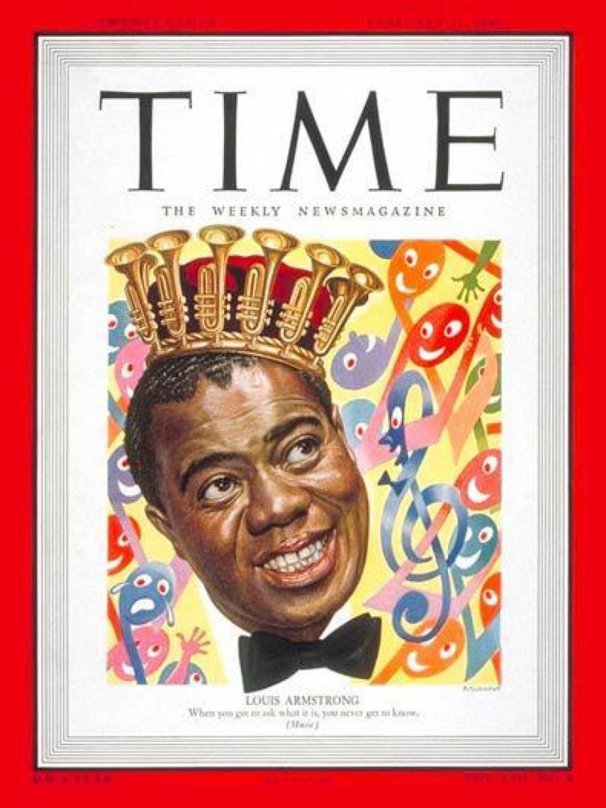 Louis Armstrong, en portada de TIME, una de mis favoritas de mi coleccion