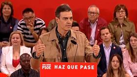 Pedro Sánchez de mitin en Las Palmas.