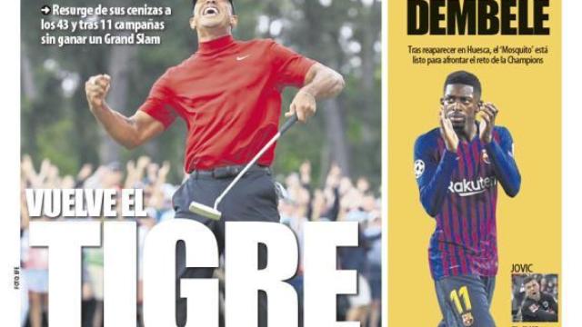 La portada del diario Mundo Deportivo (15/04/2019)