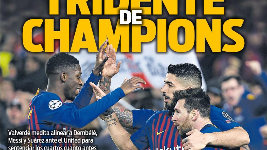 La portada del diario Sport (15/04/2019)