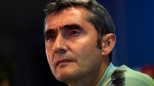 Valverde, durante la rueda de prensa