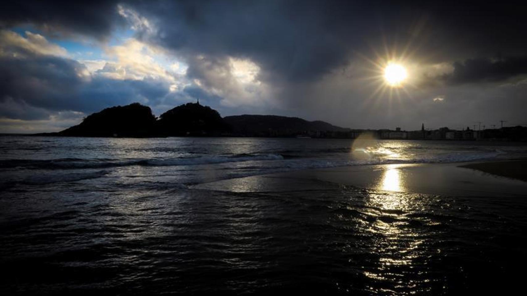 Cielos cubiertos en San Sebastián.