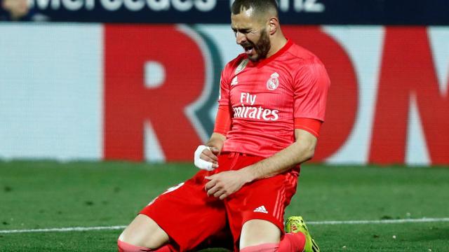 Karim Benzema ante el Leganés