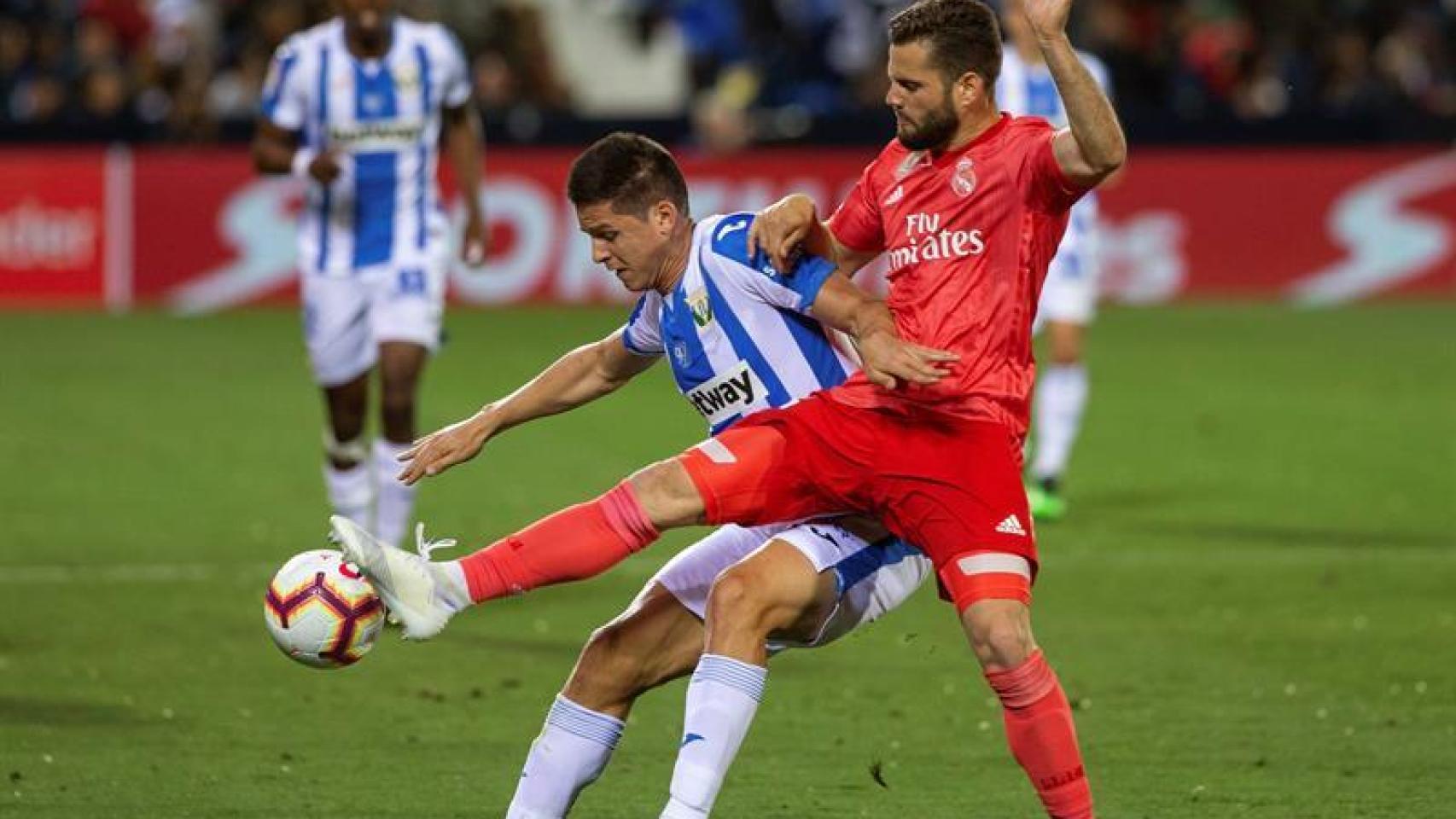 Nacho Fernández, en el Leganés - Real Madrid de La Liga