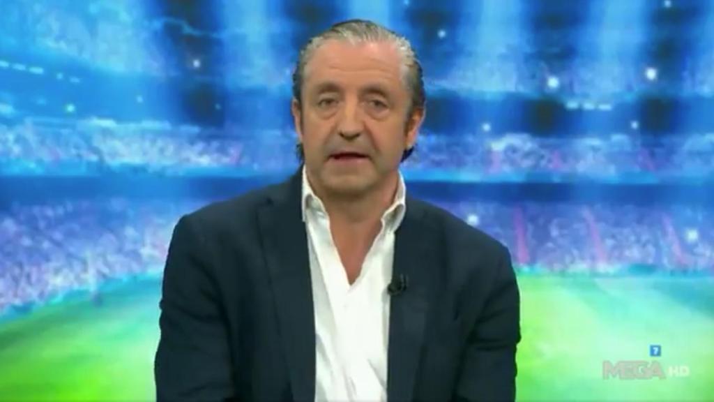 Josep Pedrerol, en El Chiringuito. Foto: Twitter (@elchiringuitotv)