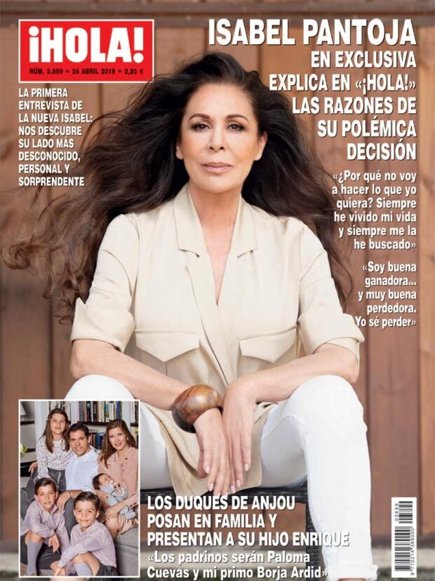 Isabel Pantoja en la portada de la revista '¡HOLA!'