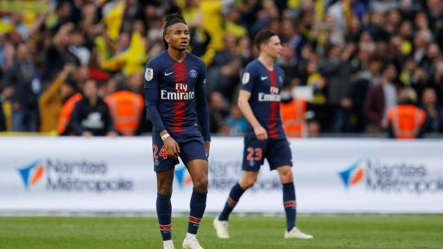 Nkunku durante el partido contra el Nantes