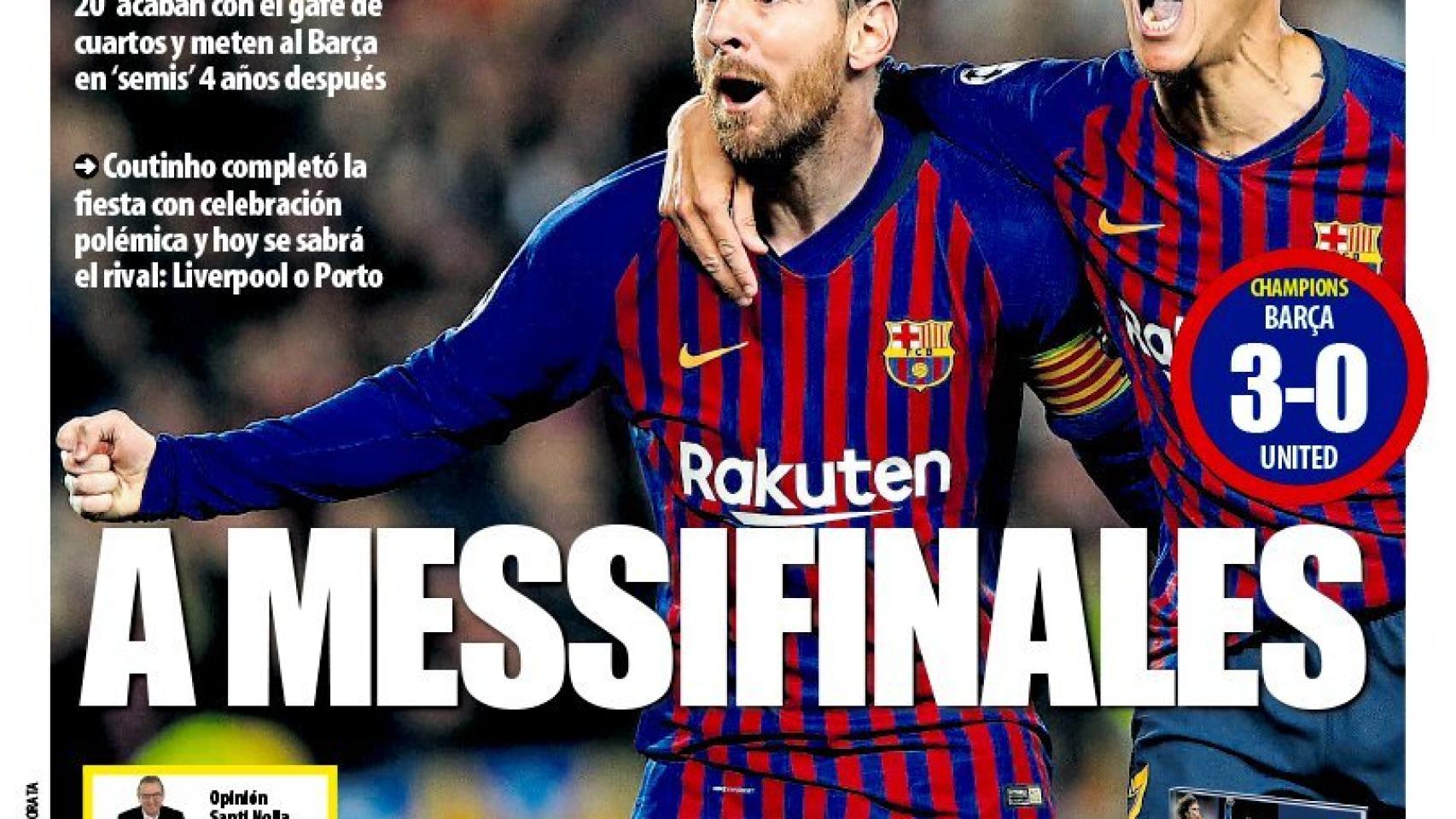 Portada Mundo Deportivo (17/04/19)