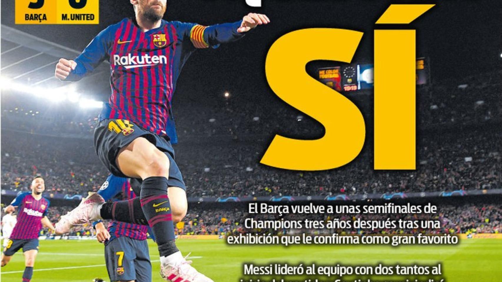 Portada Sport (17/04/19)