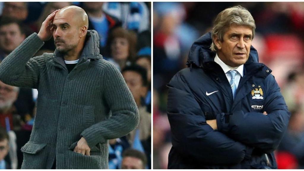 Pepe Guardiola y Manuel Pellegrini