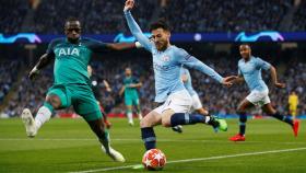 Sissoko, en el Manchester City - Tottenham de la Champions League