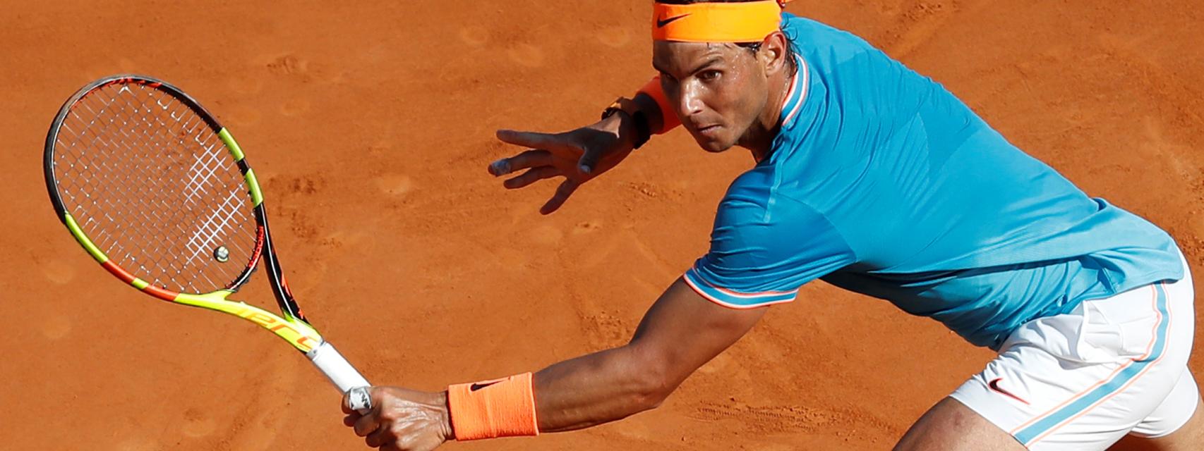 Rafael Nadal durante un partido