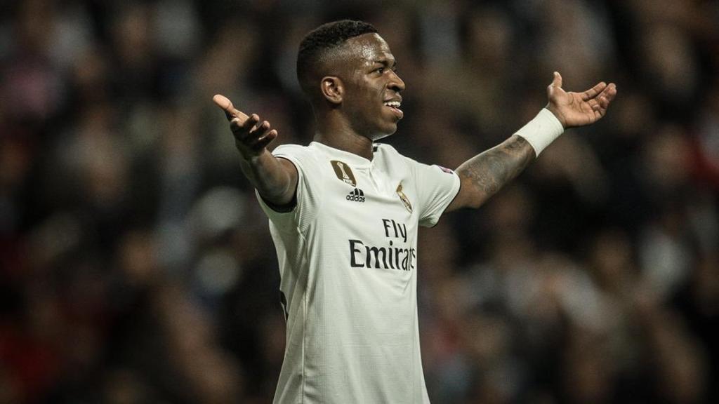 Vinicius, con el Real Madrid. Foto: Twitter (@viniciusjr)