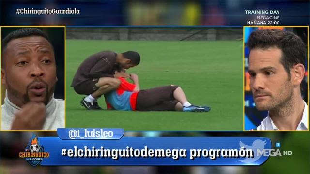 Congo en El Chiringuito. Foto: Twitter (@elchiringuitotv)