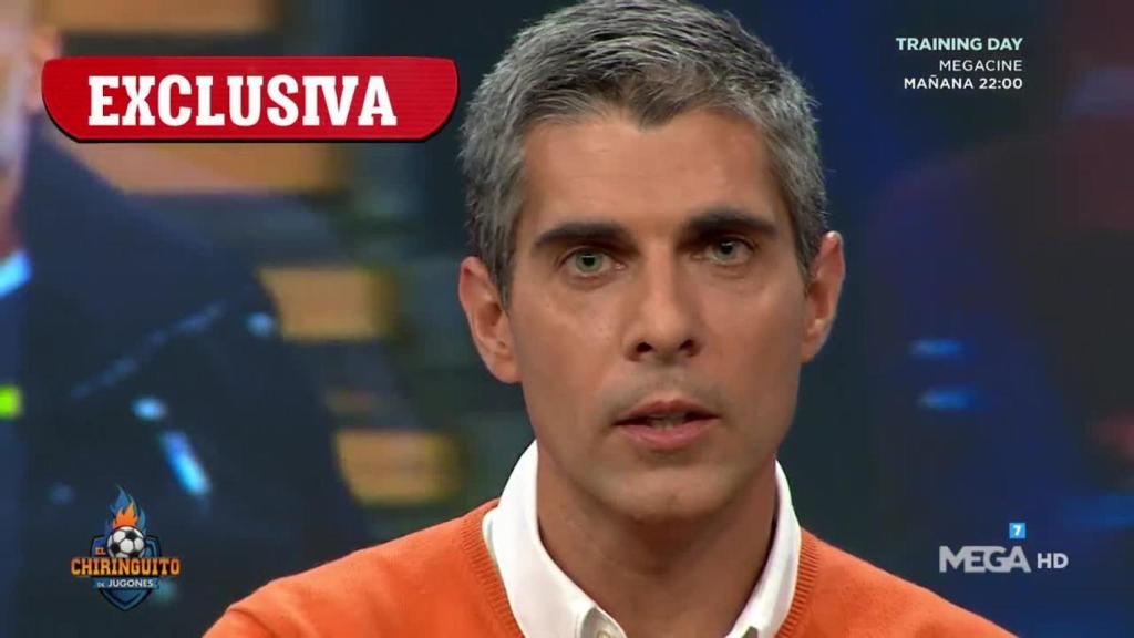 José Luís Sánchez en El Chiringuito. Foto: Twitter (@elchiringuitotv)