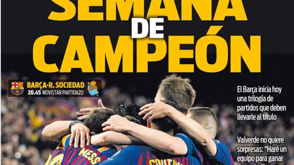 La portada del diario Sport (20/04/2019)