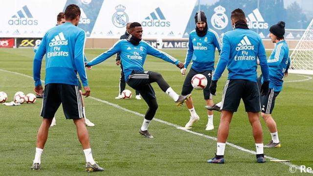 El Real Madrid se entrena en Valdebebas