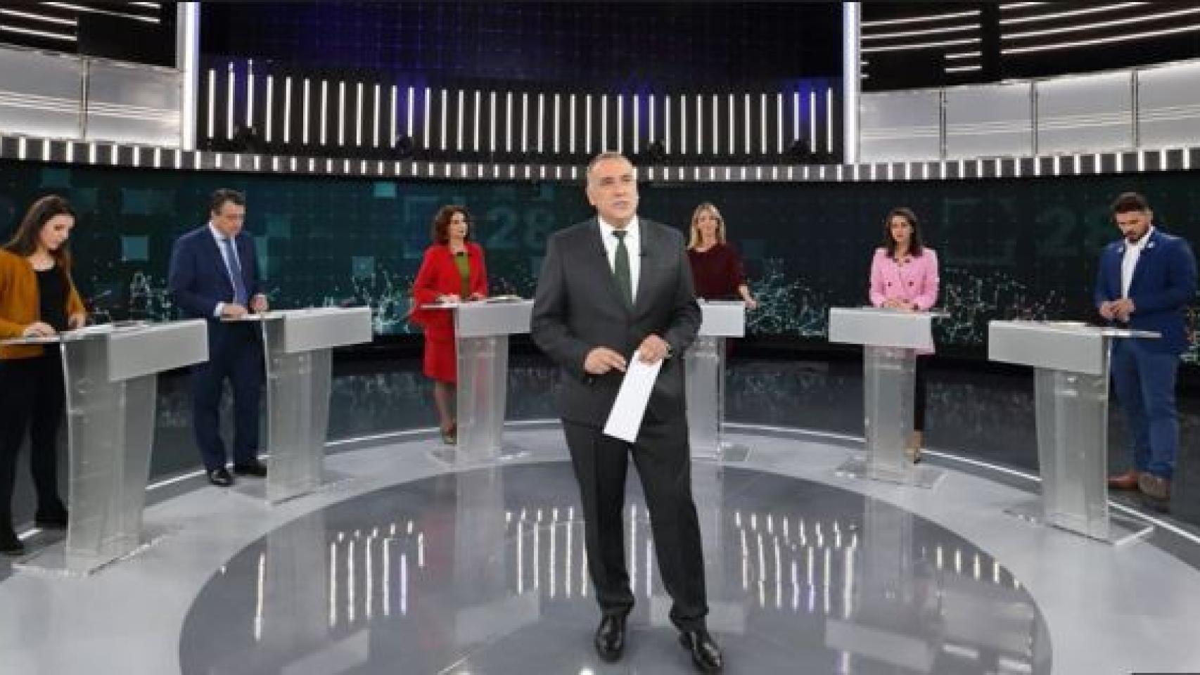 Xabier Fortes, en el debate a seis.