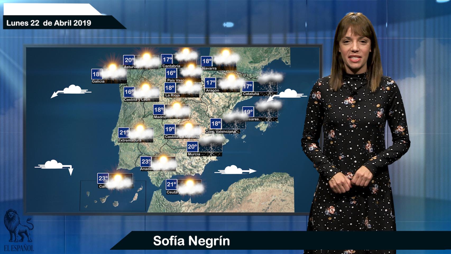 El tiempo: pronóstico para el lunes 22 de abril