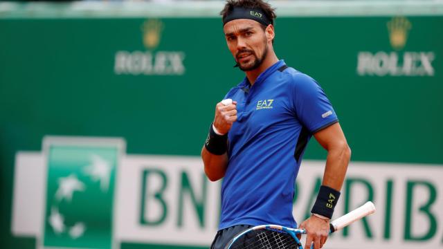 Fognini durante la final del Masters 1000 de Montecarlo