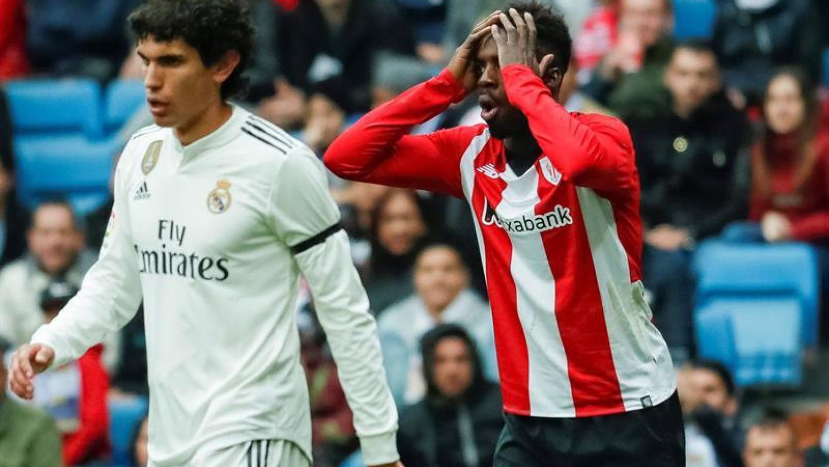 Jesús Vallejo, en el Real Madrid - Athletic de La Liga