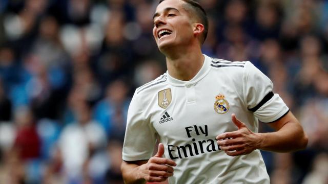 Lucas Vázquez durante un partido del Real Madrid