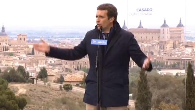 Pablo Casado de mitin en Toledo.