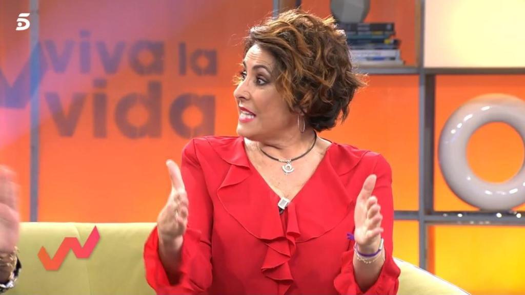 La presentadora durante el programa 'Viva la vida'.