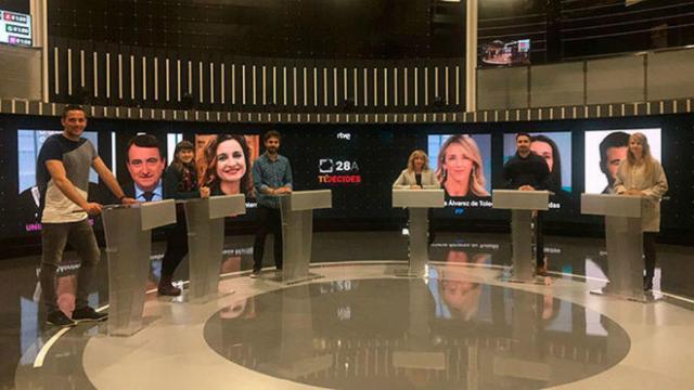 El plató donde se va a celebrar el debate del lunes