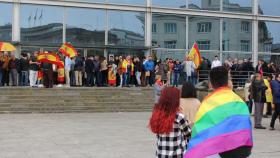 División de opiniones en el primer acto de Vox en A Coruña.